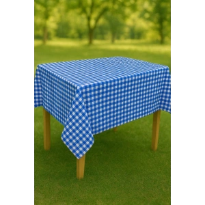 Masa Örtüsü & Piknik Örtsü -Raşel Kumaş 120 cm X 160 cm -Kare Desenli