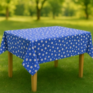 Masa Örtüsü & Piknik Örtsü -Raşel Kumaş 120 cm X 160 cm -Papatya Desenli