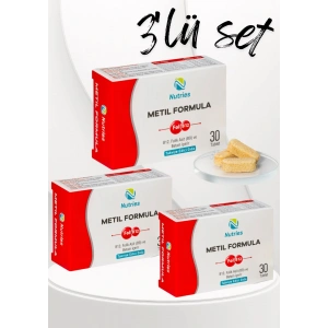 Metilformula Aktif B Vitamini Kompleksi 30 Tablet – 3’lü Ekonomik Set
