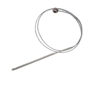 Misinalı Çelik Stoplu Tığ Şiş 4,5 Numara 60 Cm