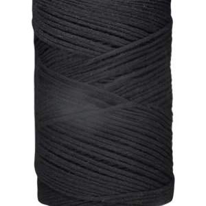 Pamuk Makrome 2 Mm Siyah