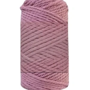 Pamuk Makrome 4 Mm İp  Gül Kurusu