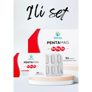 Pentamag Magnezyum Takviyesi 30 Kapsül – 2’li Avantaj Paketi