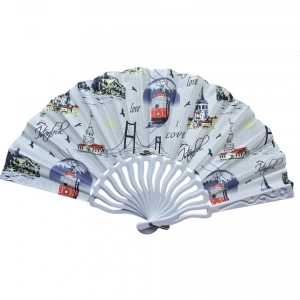 Plastik Kumaş Yelpaze 12 li İstanbul