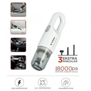 Şarjlı Araç EL Süpürgesi El Beyaz A031B