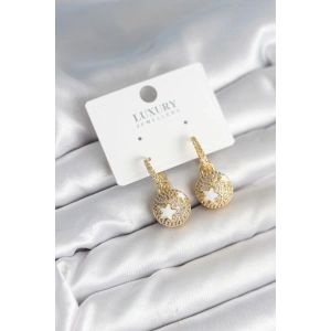 Top Yıldız Model Zirkon Taşlı Kadın Küpe - TJ-BKP11316