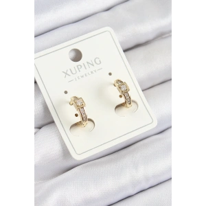 Xuping Zirkon Taşlı Kemer Model Gold Renk Kadın Küpe - TJ-BKP10852