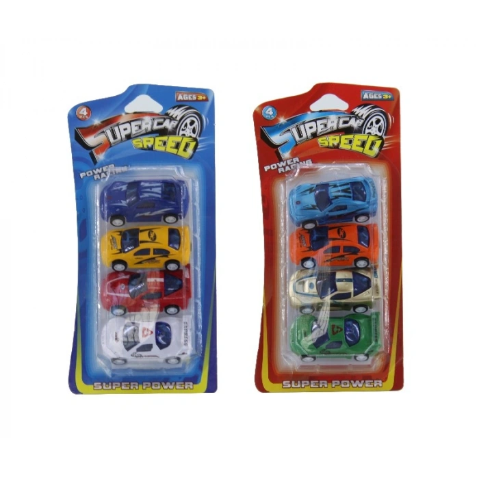 4Lü Çekbırak Yarış Arabası Seti