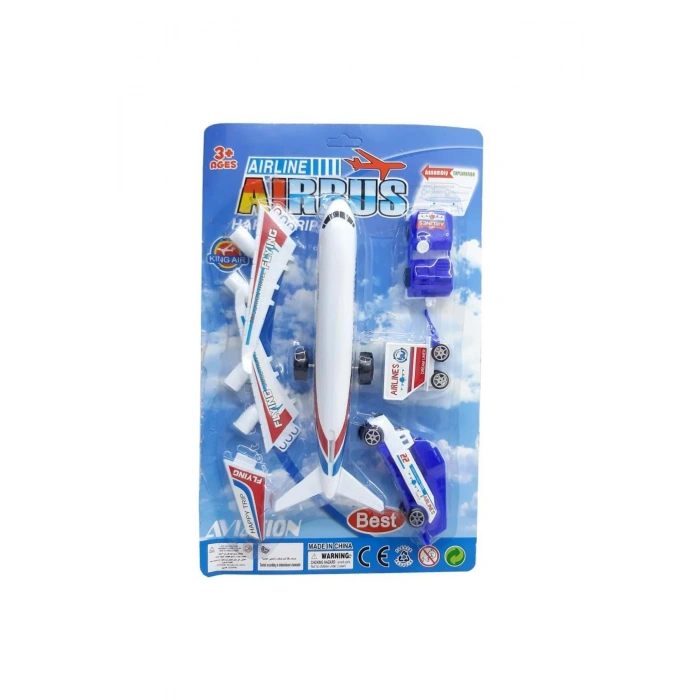 Kartelada Uçaklı Araç Set