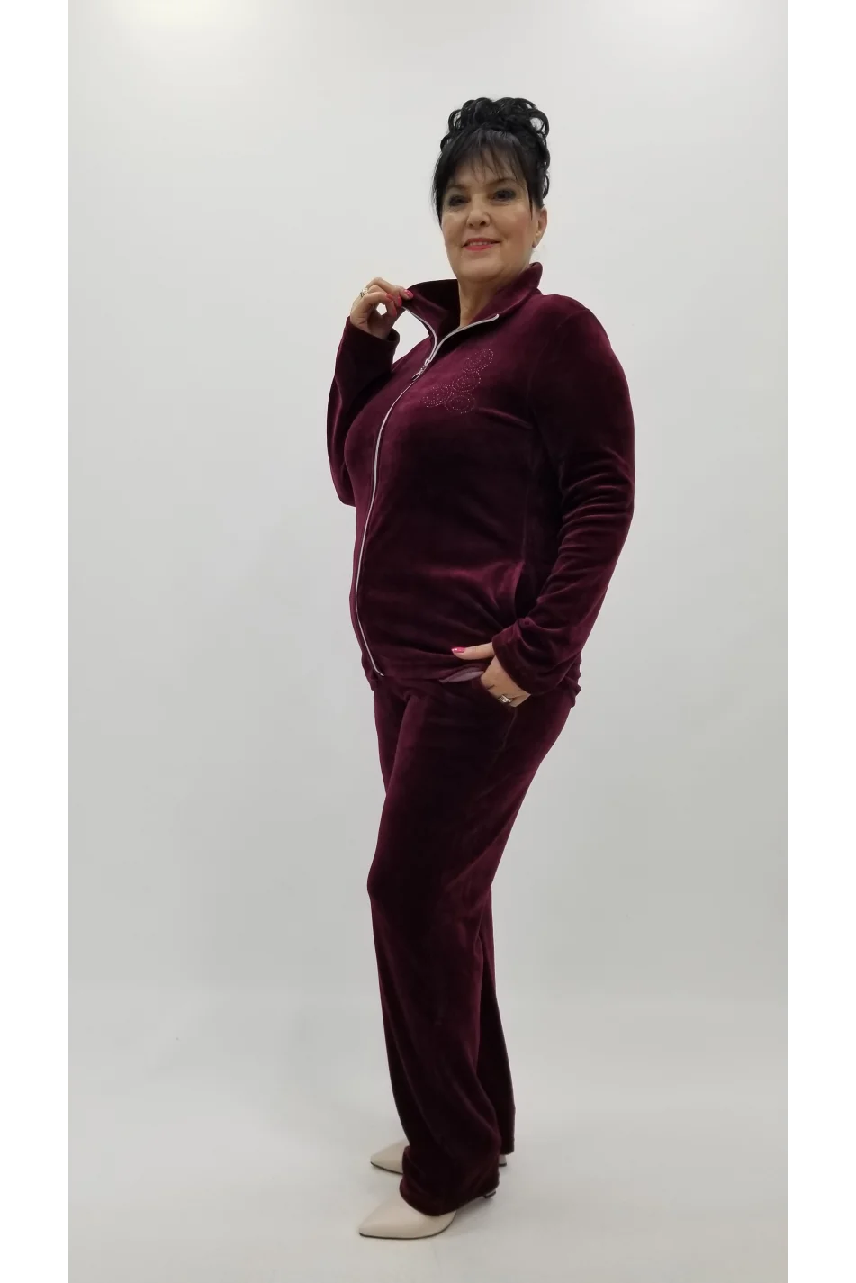 Miraggio Büyük Beden Takım 4385 BORDO