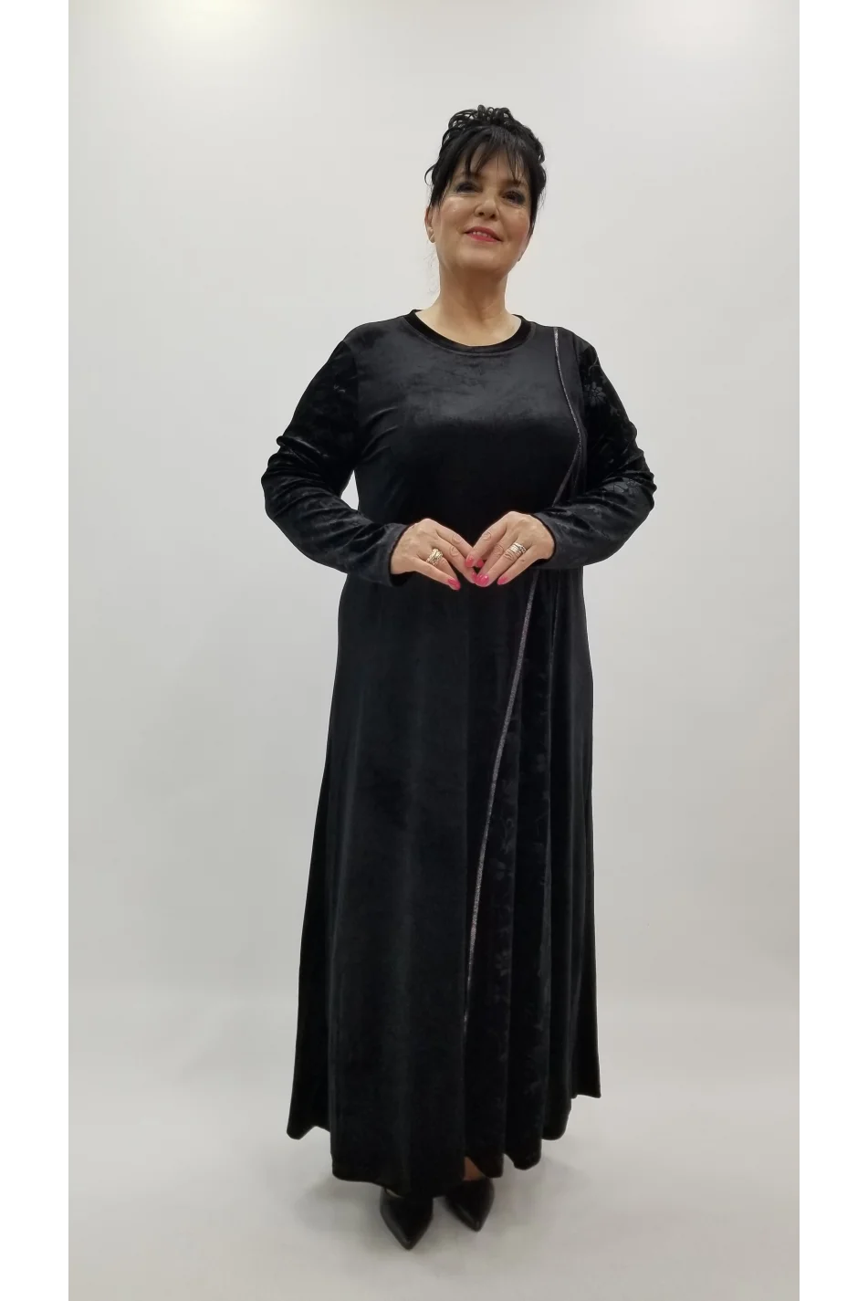 Miraggio Büyük Beden Elbise 4378 SİYAH