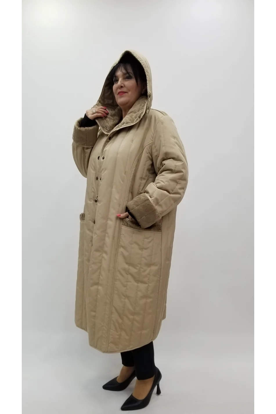 Miraggio Büyük Beden Kaban 4400 BEJ