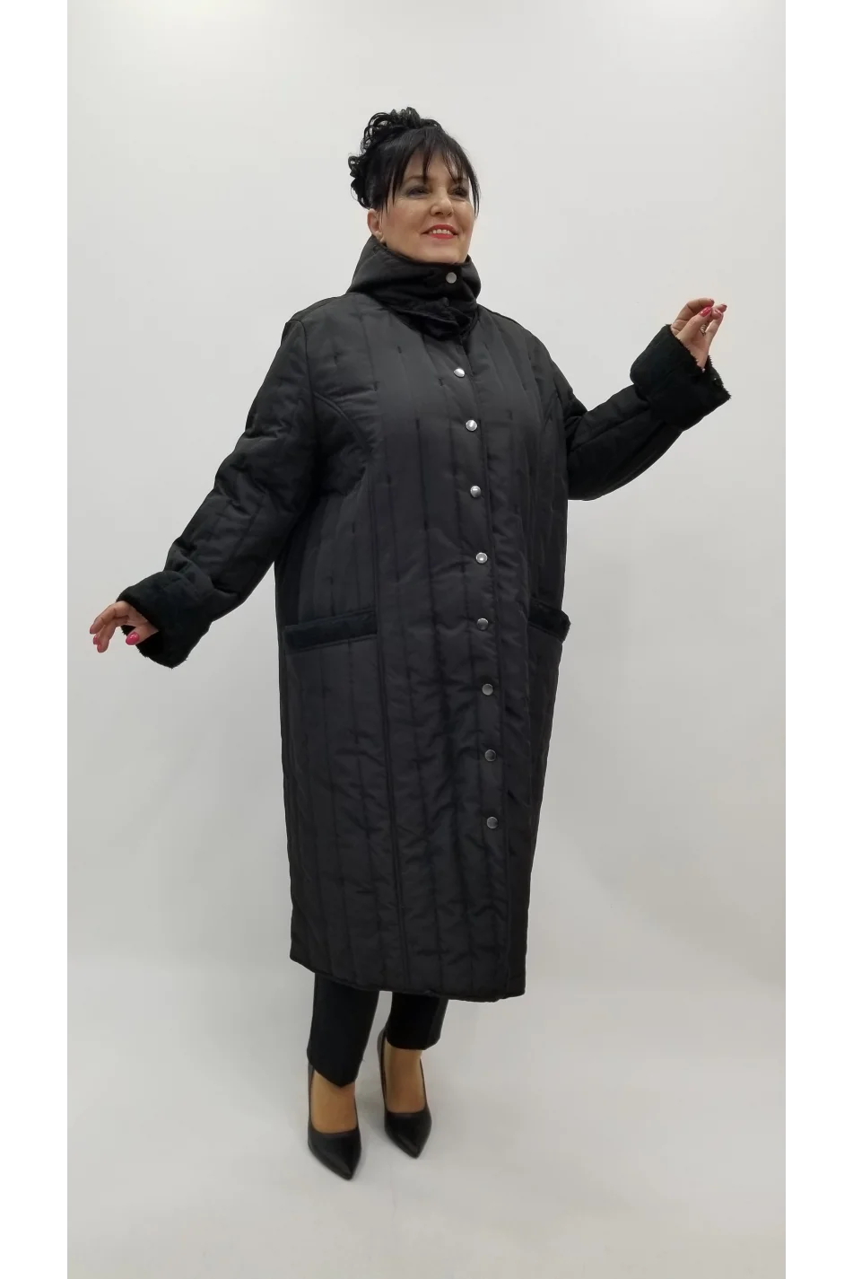 Miraggio Büyük Beden Kaban 4400 SİYAH