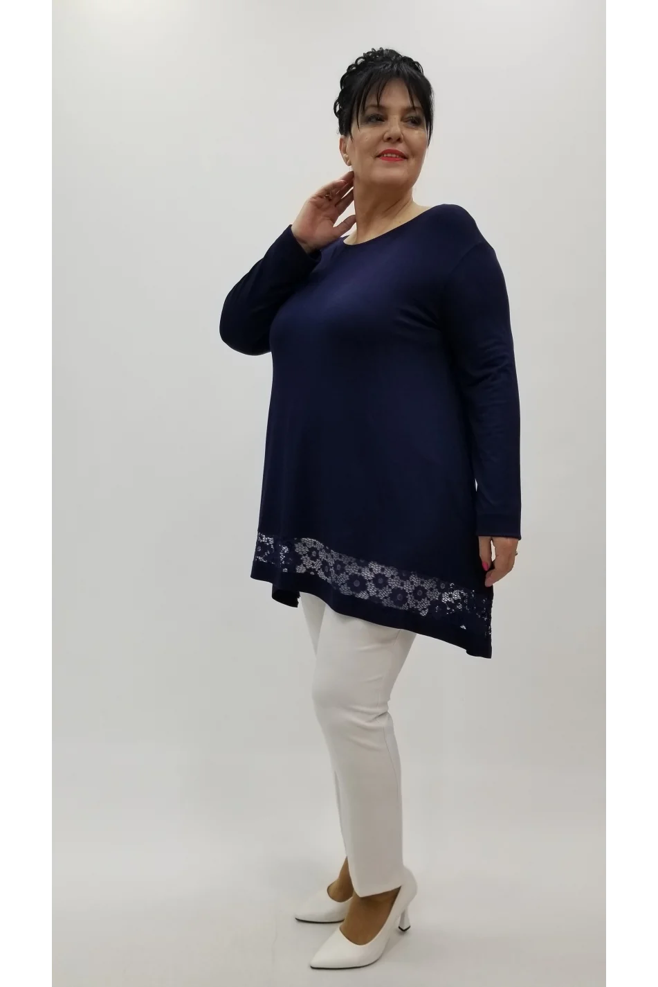 Miraggio Büyük Beden Tunik 4294 LACİVERT