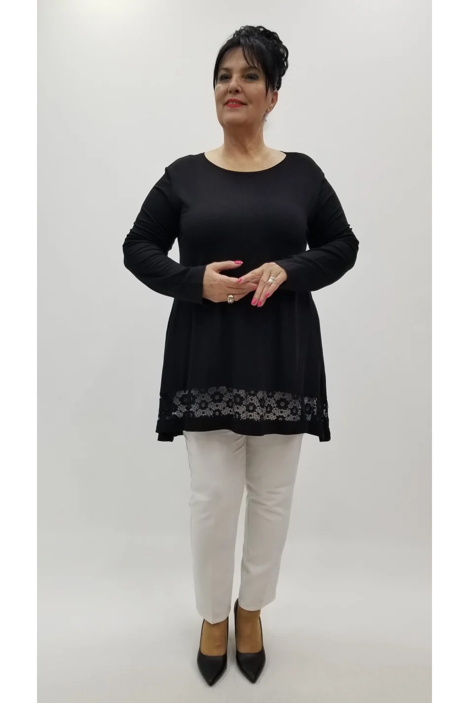 Miraggio Büyük Beden Tunik 4294 SİYAH