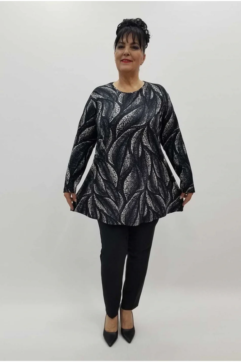 Miraggio Büyük Beden Abiye Bluz 4238 ANTRASİT
