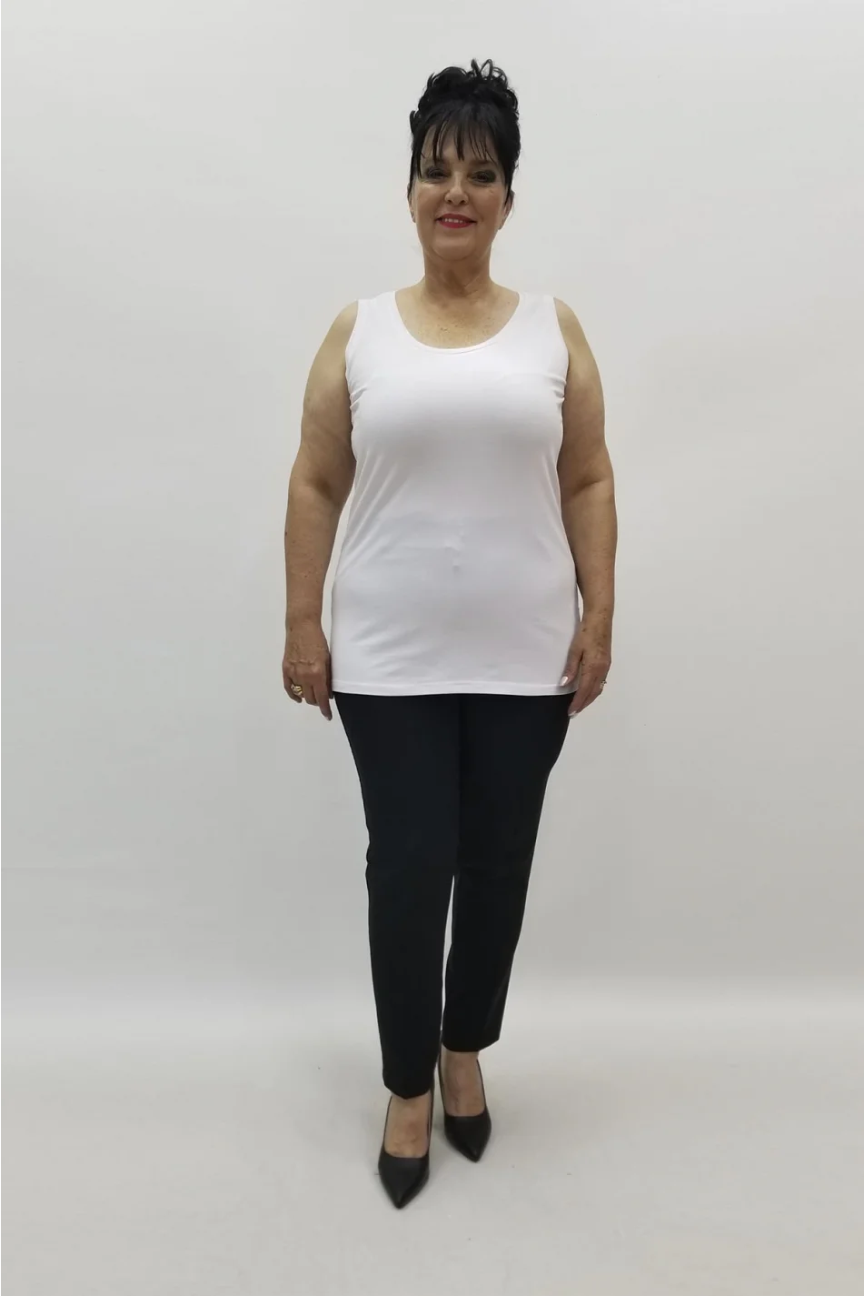 Miraggio Büyük Beden Bluz 98409 BEYAZ