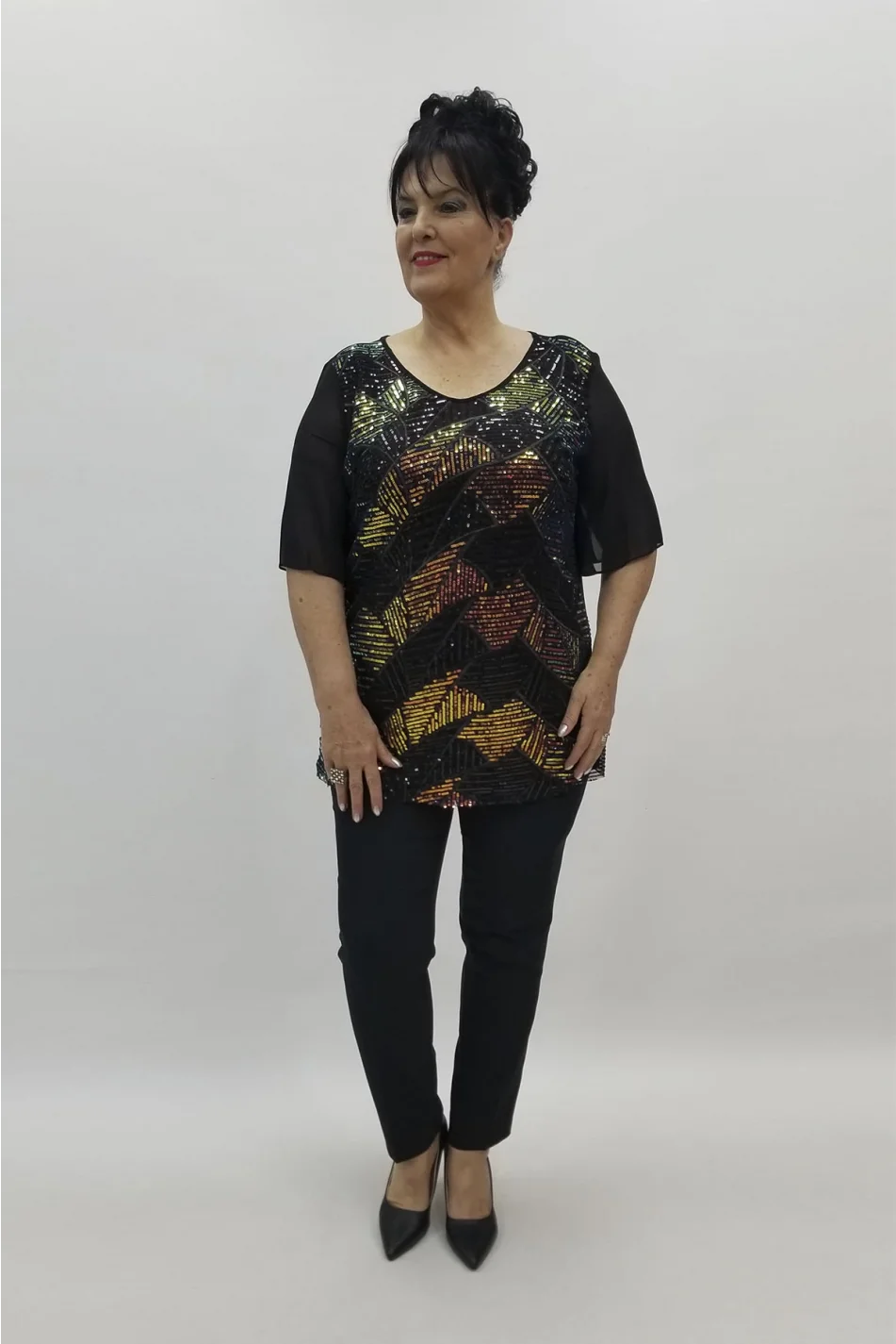 Miraggio Büyük Beden Abiye Bluz 98456 ORJİNAL