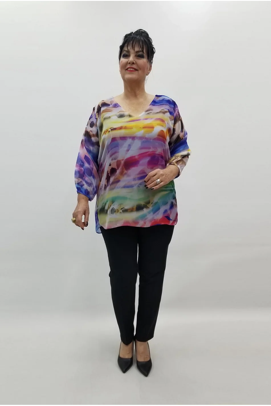 Miraggio Büyük Beden Abiye Bluz 99494 PUDRA