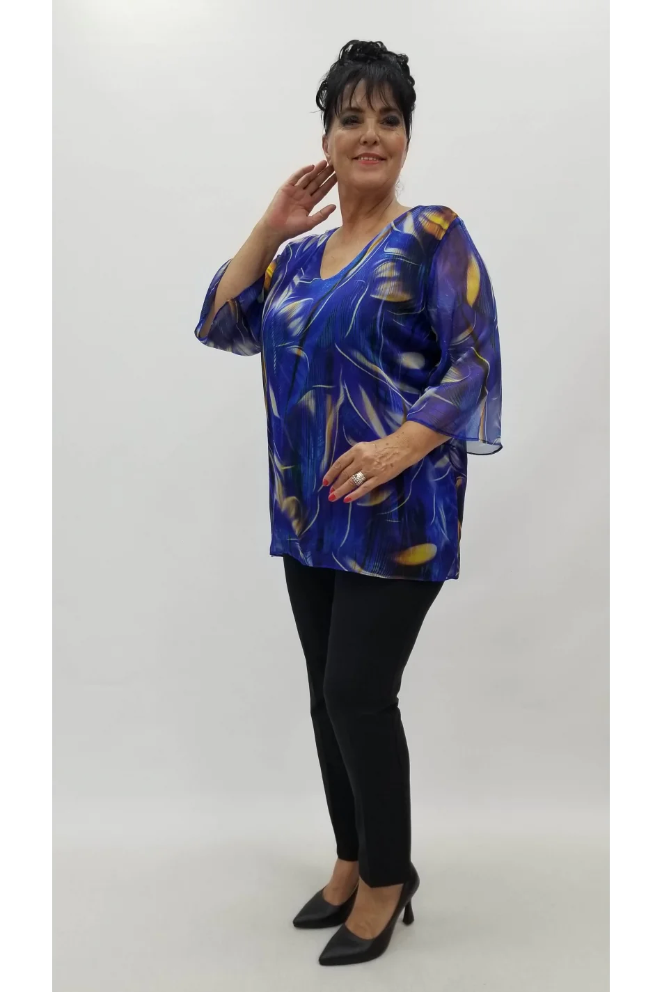 Miraggio Büyük Beden Abiye Bluz 99501 SAKS