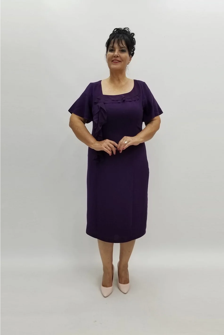 Miraggio Büyük Beden Abiye Elbise 96383 MOR