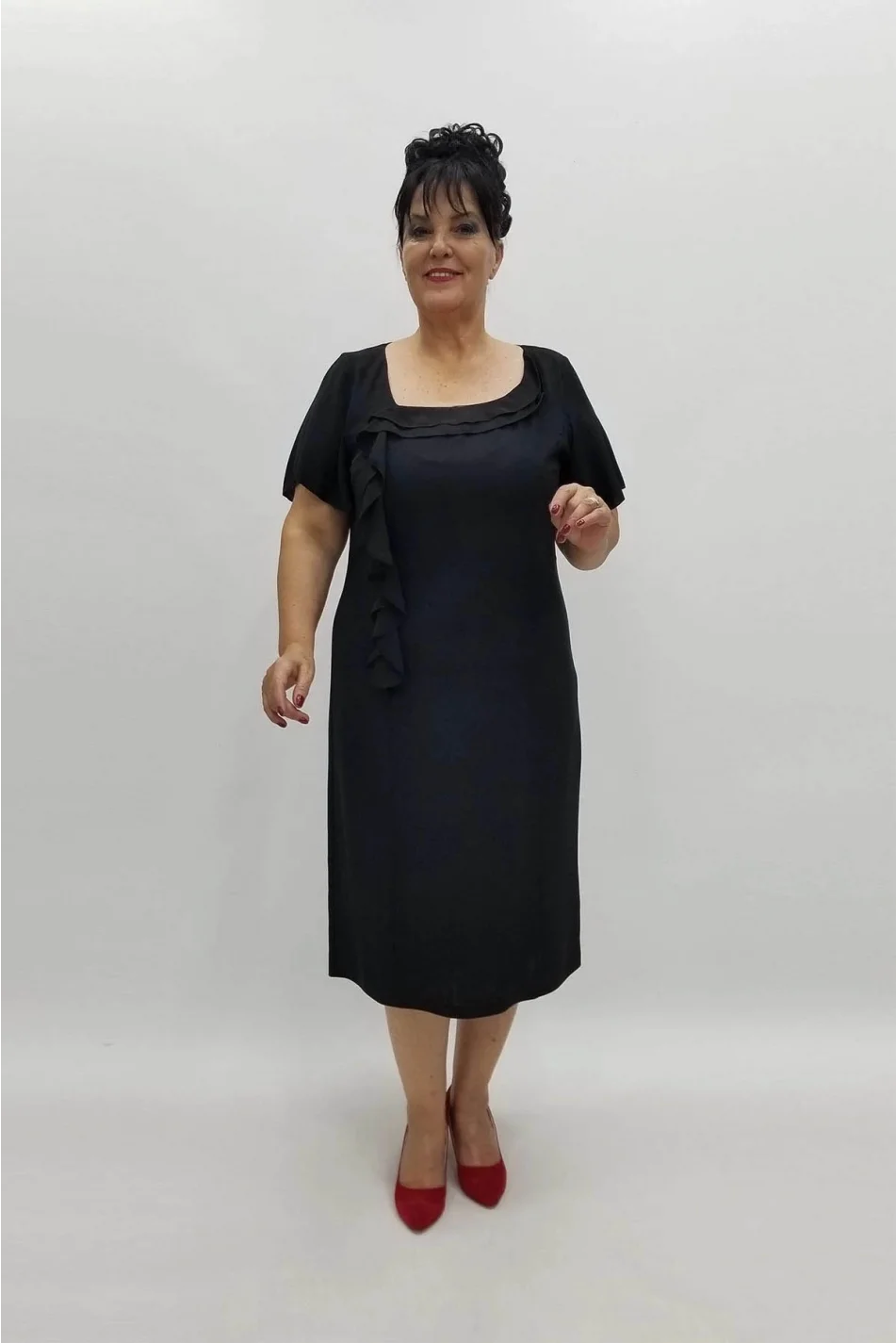 Miraggio Büyük Beden Abiye Elbise 96383 SİYAH