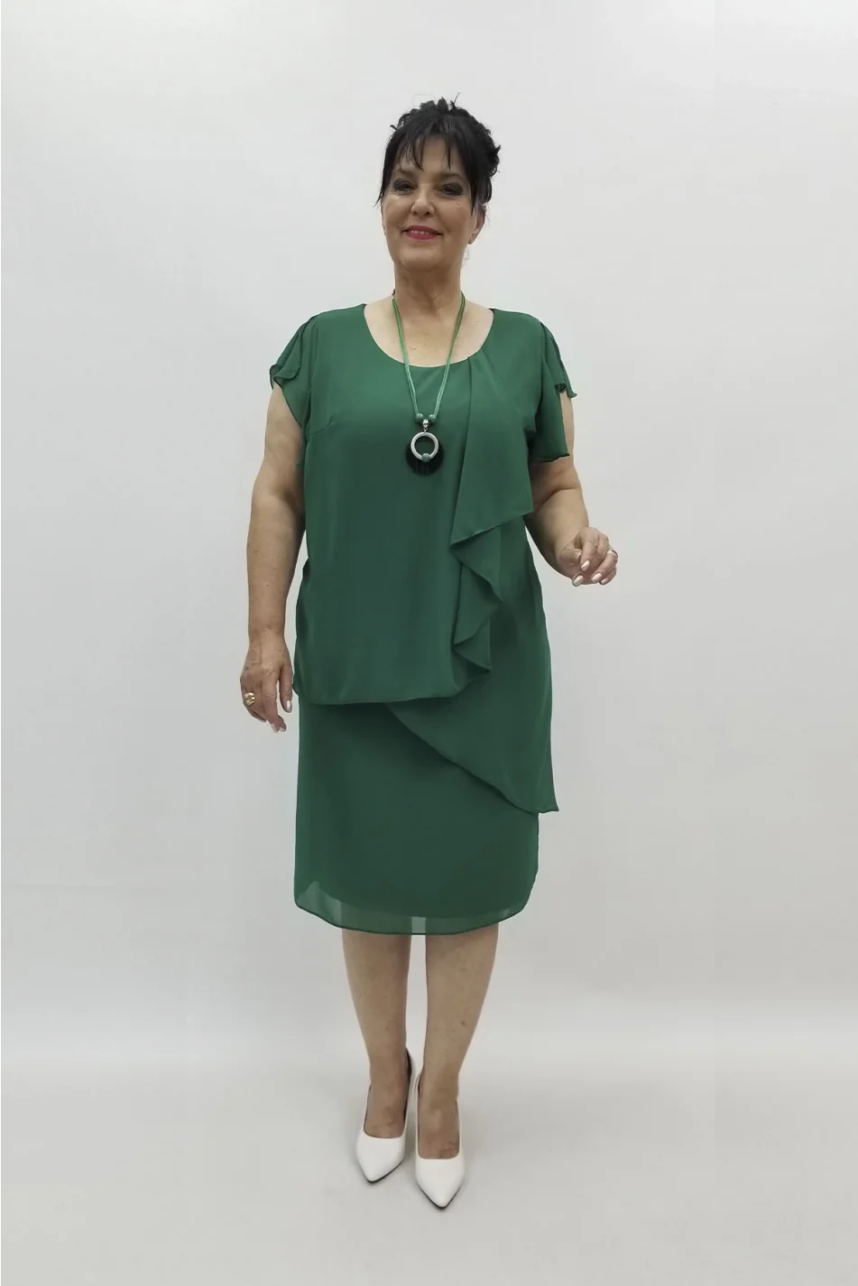 Miraggio Büyük Beden Abiye Elbise 96758 A.YEŞİL