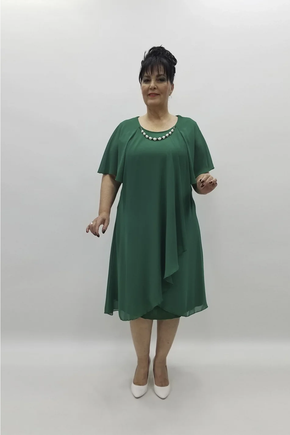 Miraggio Büyük Beden Abiye Elbise 97558 A.YEŞİL