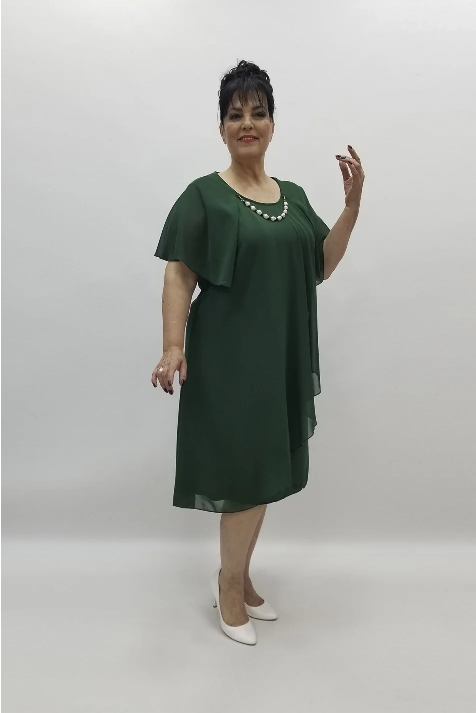 Miraggio Büyük Beden Abiye Elbise 97558 YEŞİL