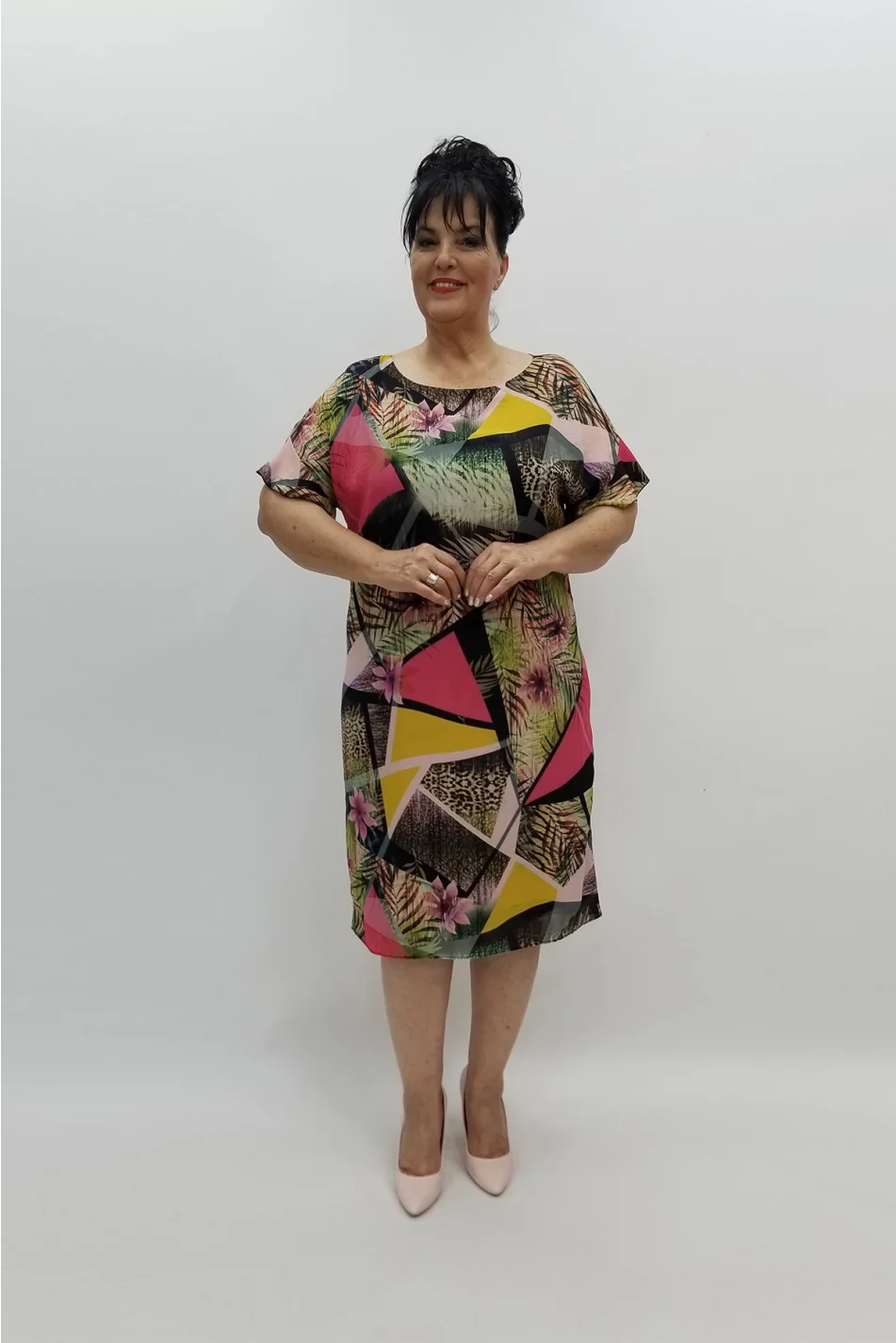 Miraggio Büyük Beden Abiye Elbise 97709 FUŞYA