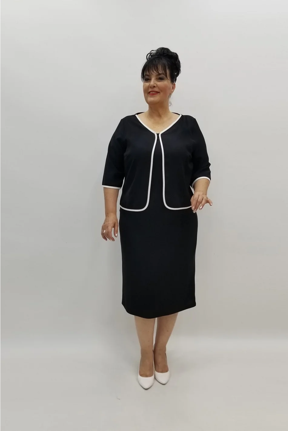 Miraggio Büyük Beden Abiye Elbise 97745 SİYAH