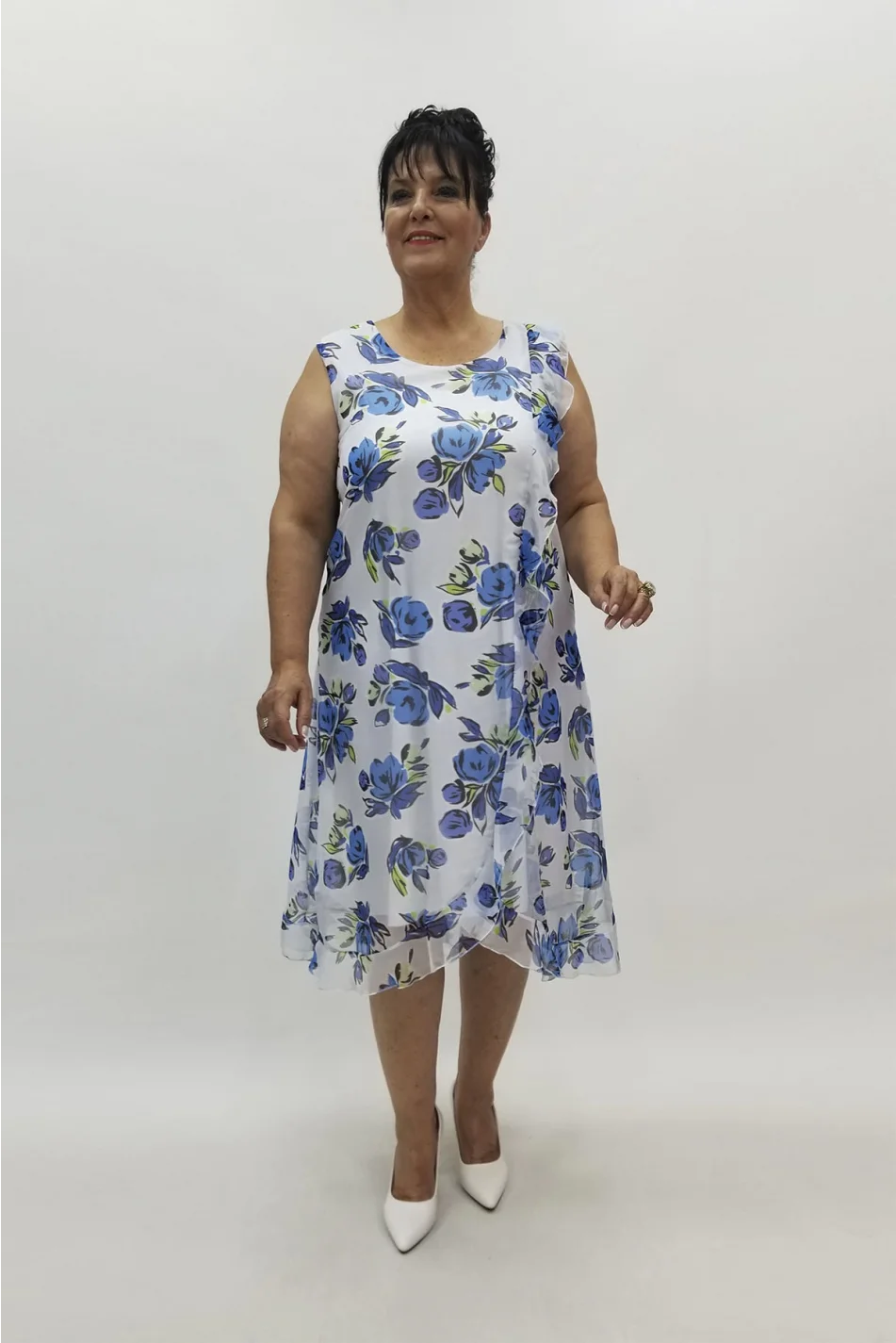 Miraggio Büyük Beden Abiye Elbise 98507 BEYAZ