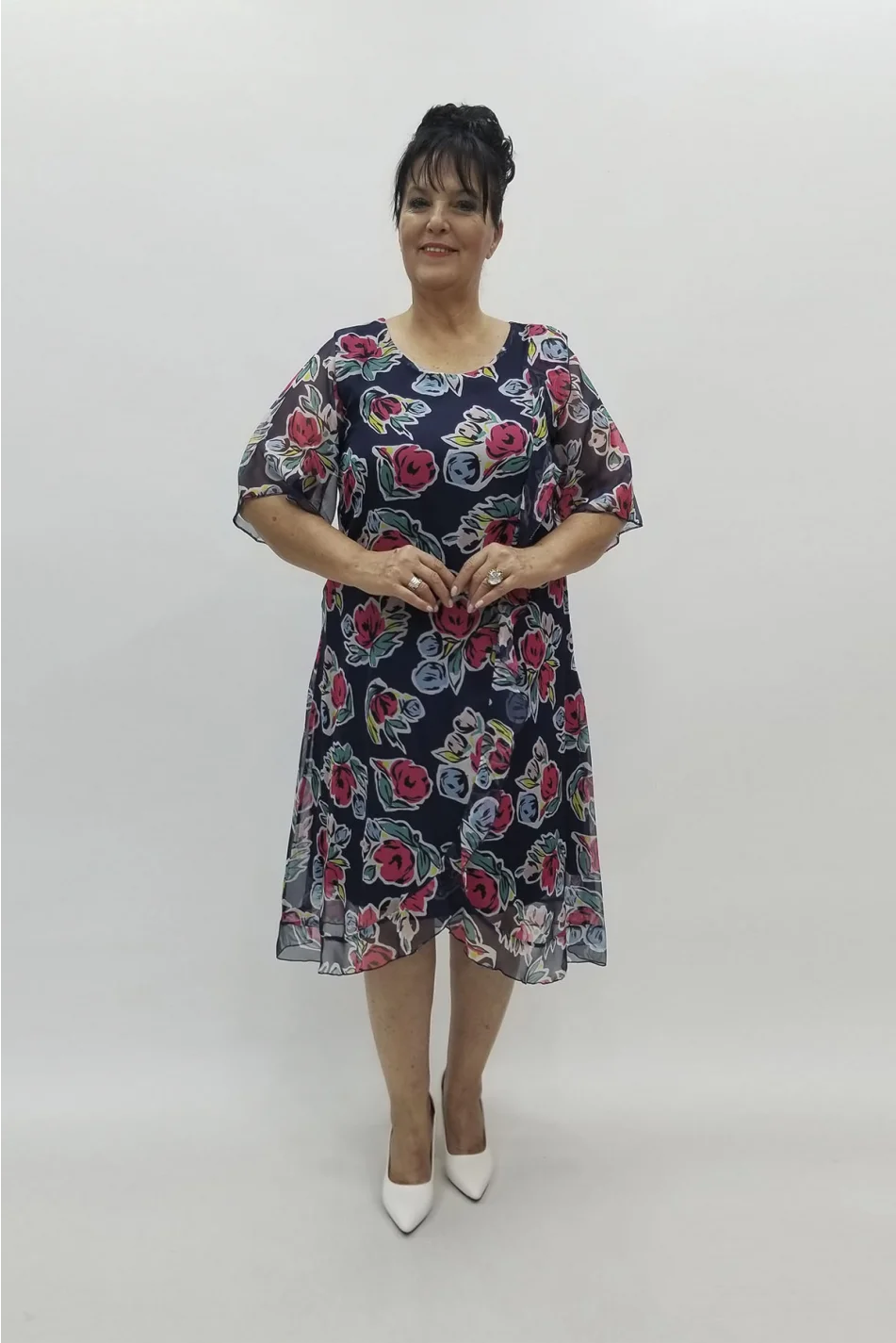 Miraggio Büyük Beden Abiye Elbise 98507 LACİVERT