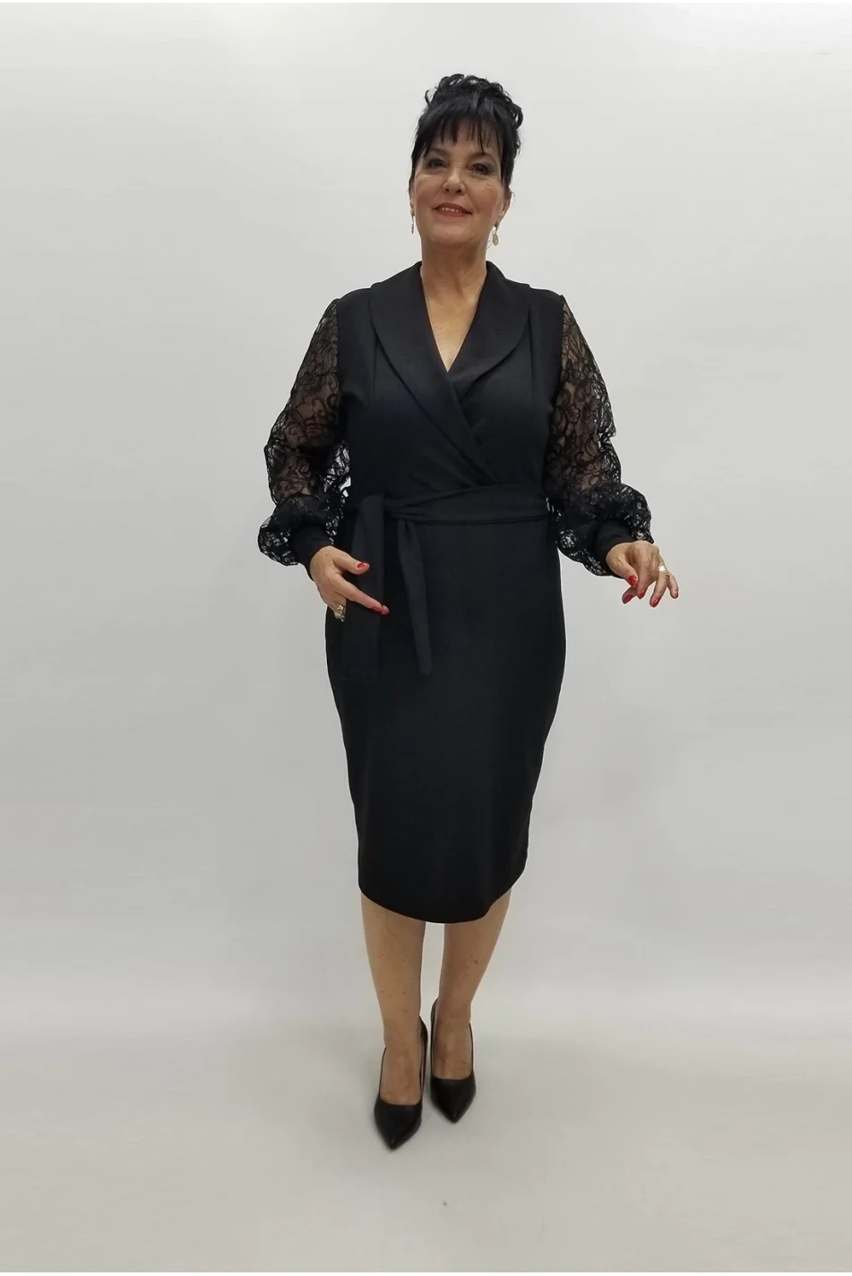 Miraggio Büyük Beden Abiye Elbise 99029 SİYAH