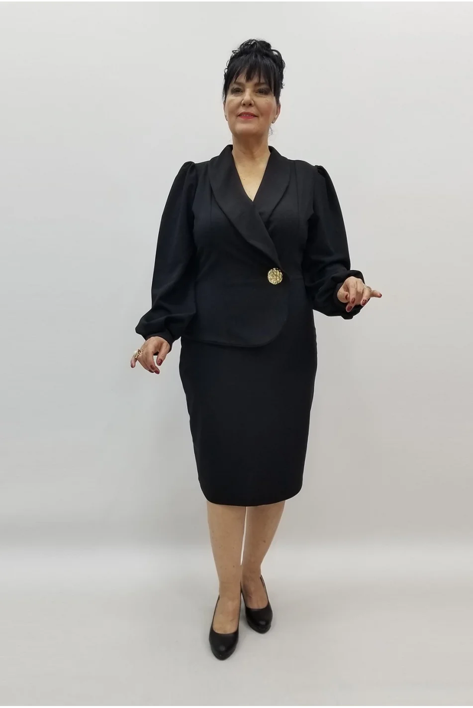 Miraggio Büyük Beden Abiye Elbise 99366 SİYAH