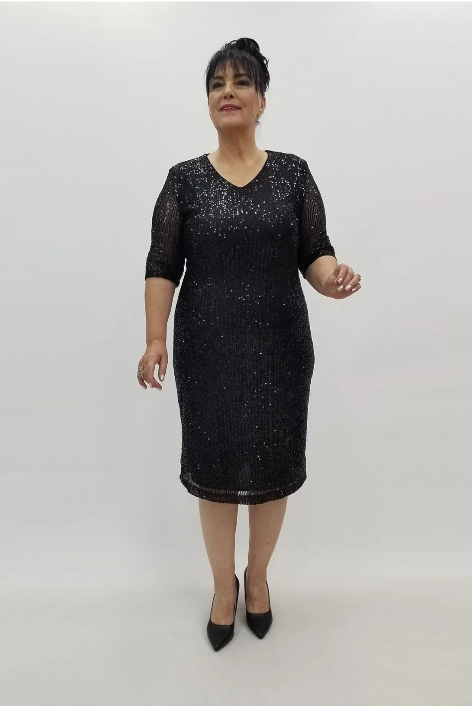 Miraggio Büyük Beden Abiye Elbise 99730 SİYAH