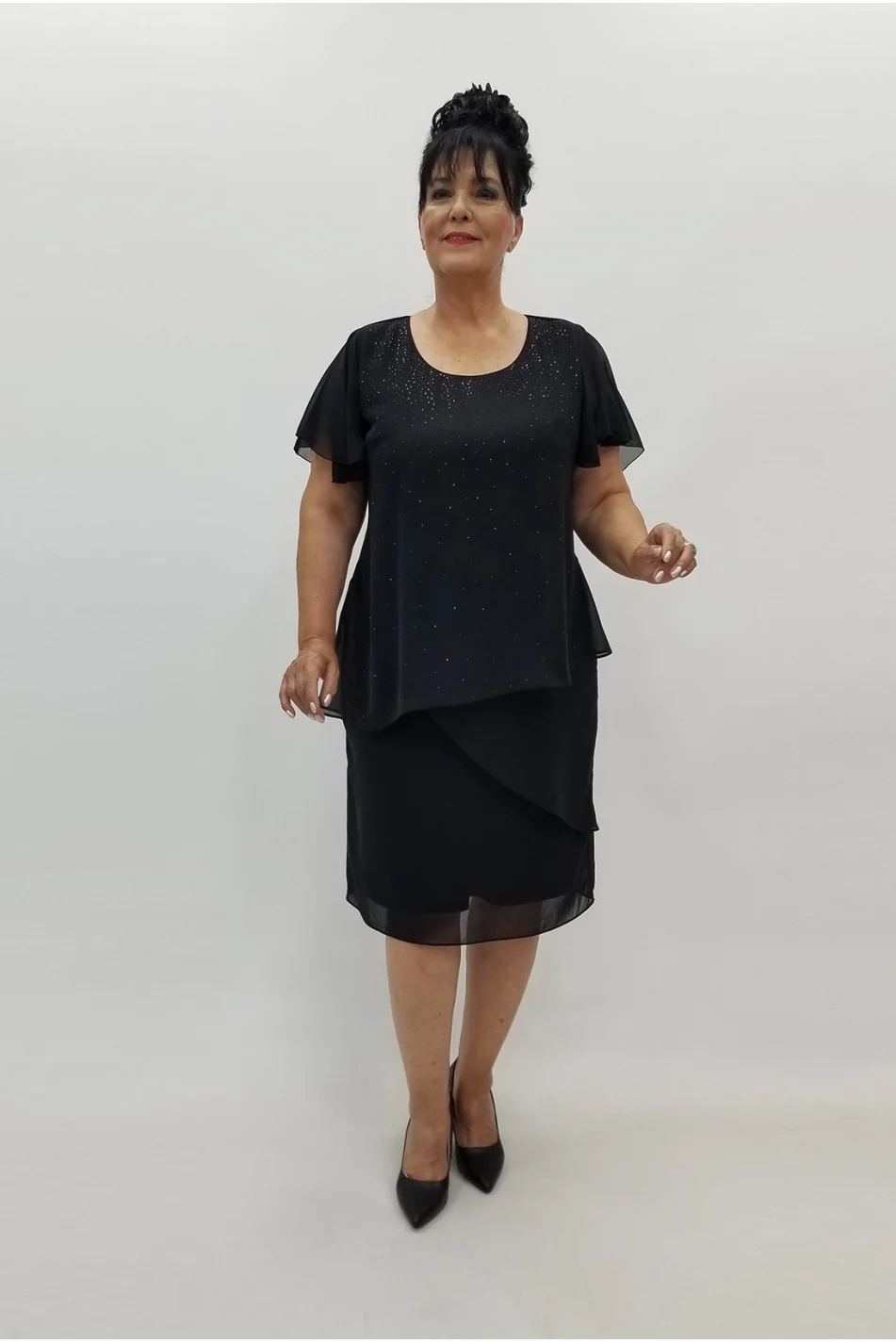 Miraggio Büyük Beden Abiye Elbise 99860 SİYAH