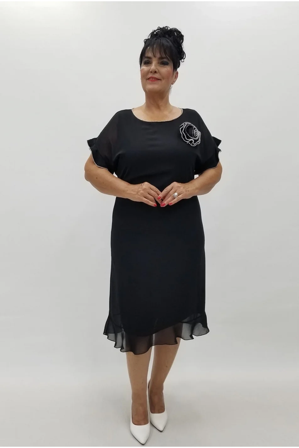 Miraggio Büyük Beden Abiye Elbise 99940 SİYAH