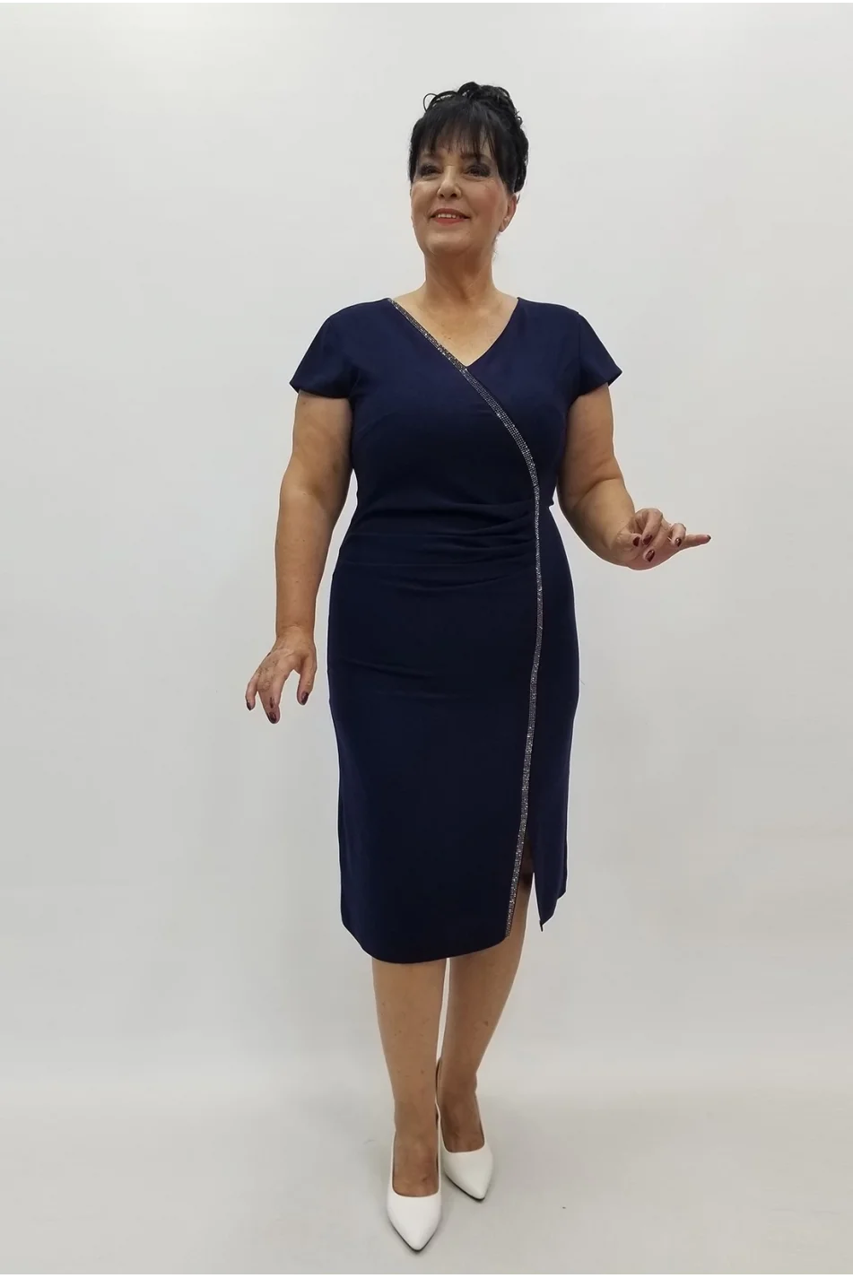 Miraggio Büyük Beden Abiye Elbise 99950 LACİVERT