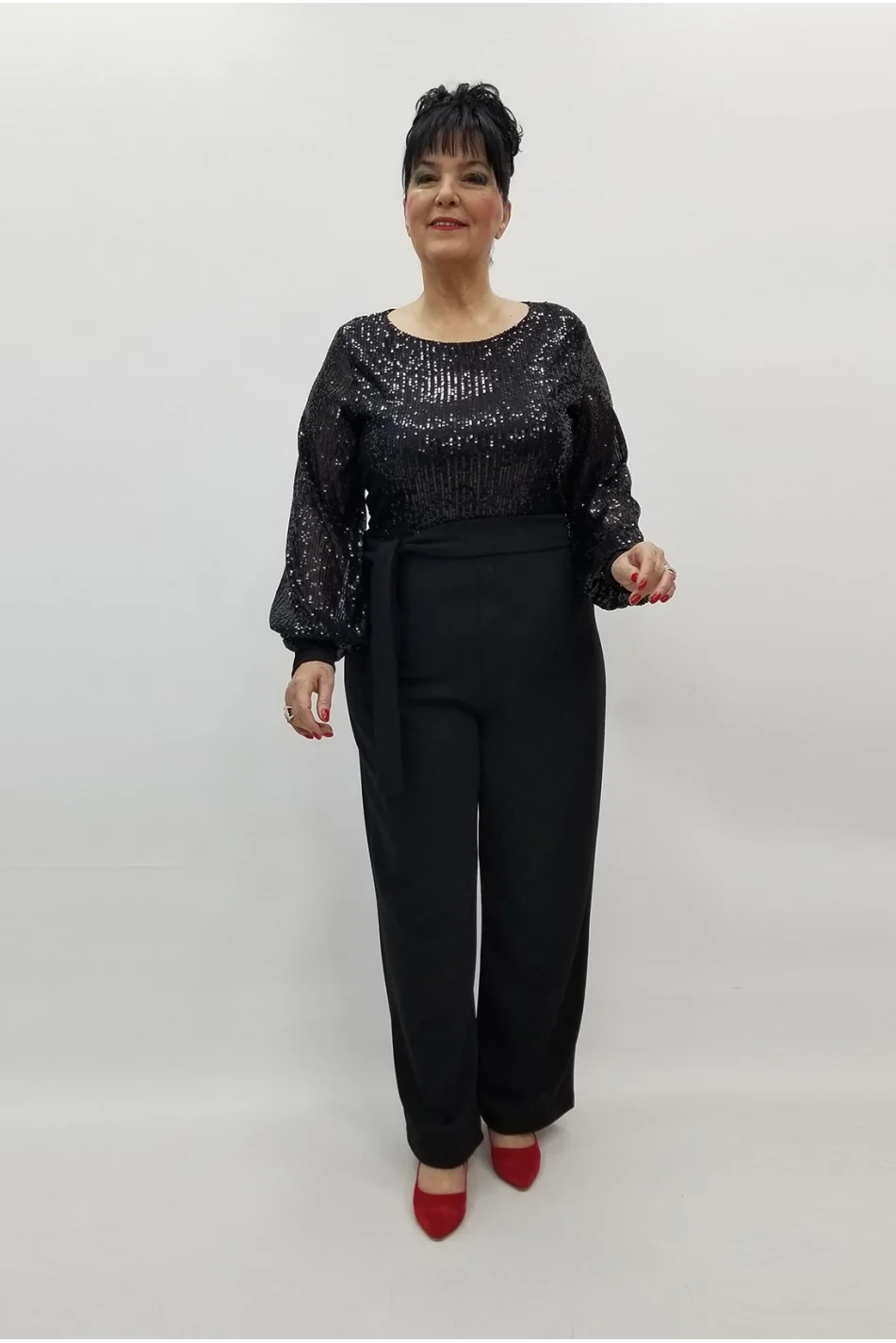 Miraggio Büyük Beden Abiye Tulum 99424 SİYAH