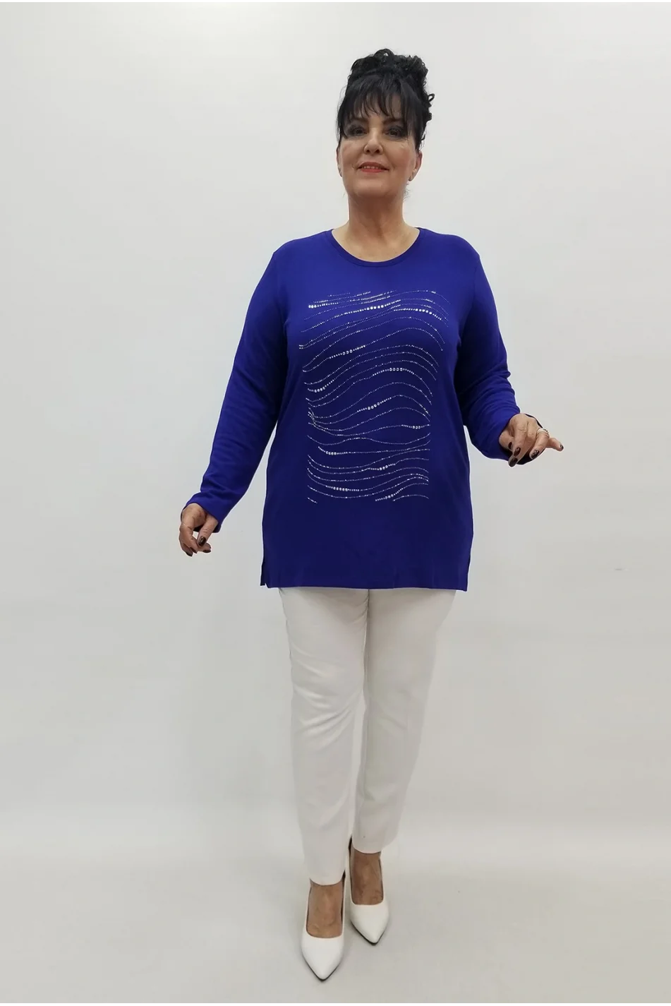 Miraggio Büyük Beden Bluz 4182 SAKS