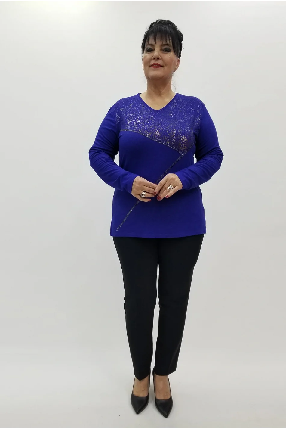 Miraggio Büyük Beden Bluz 4223 SAKS