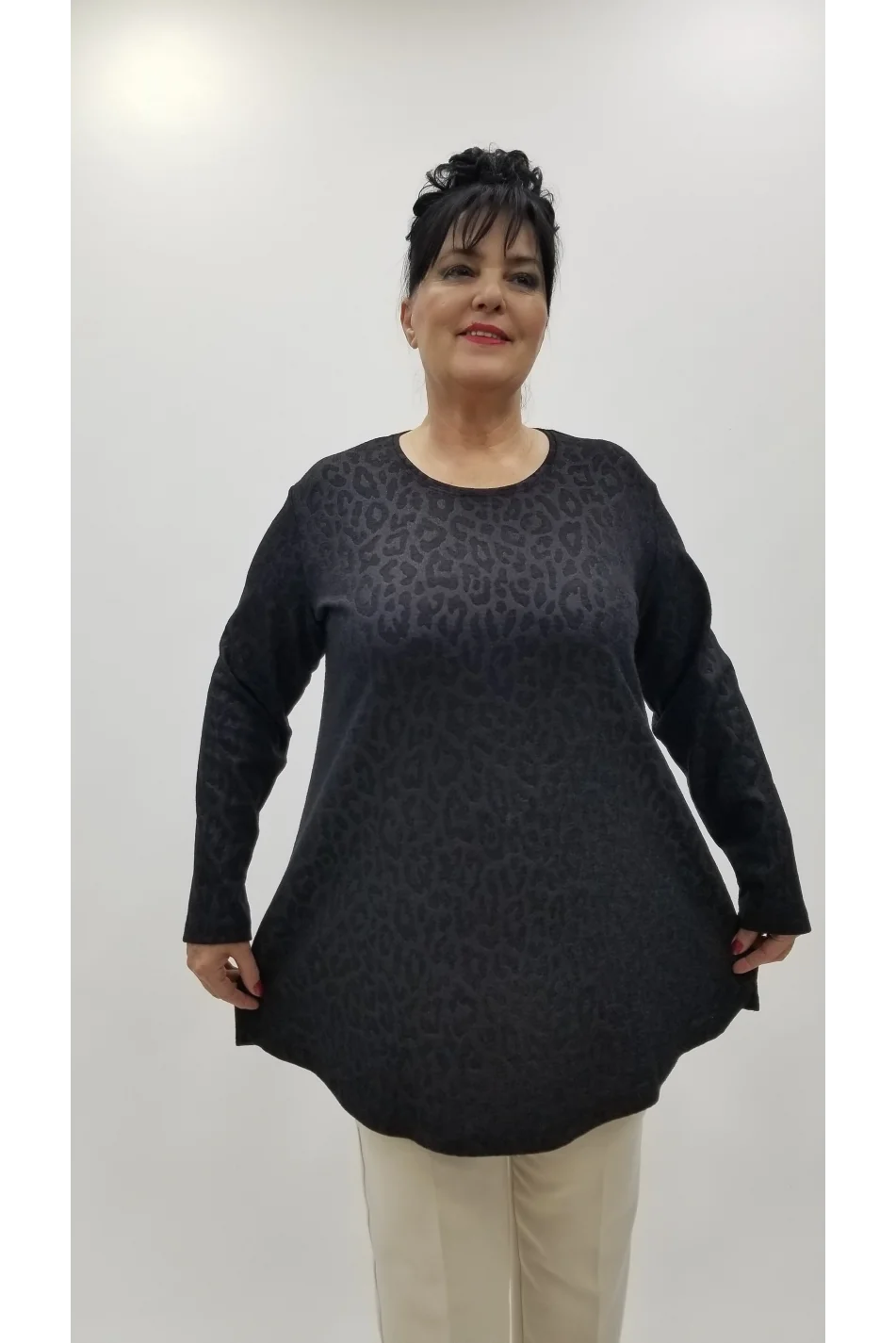 Miraggio Büyük Beden Bluz 4307 SİYAH