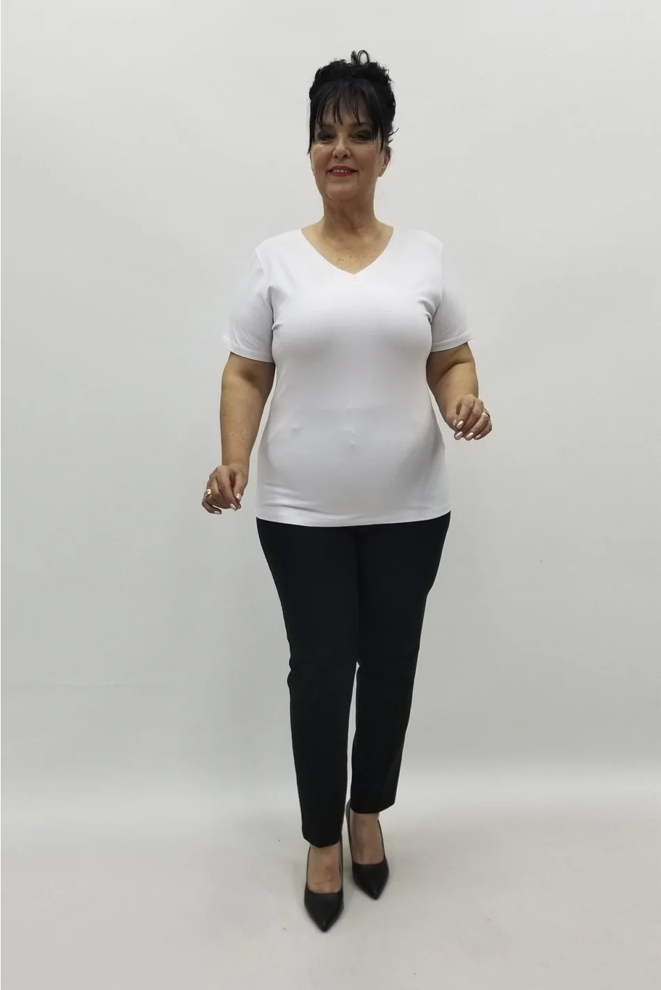 Miraggio Büyük Beden Bluz 98401 BEYAZ