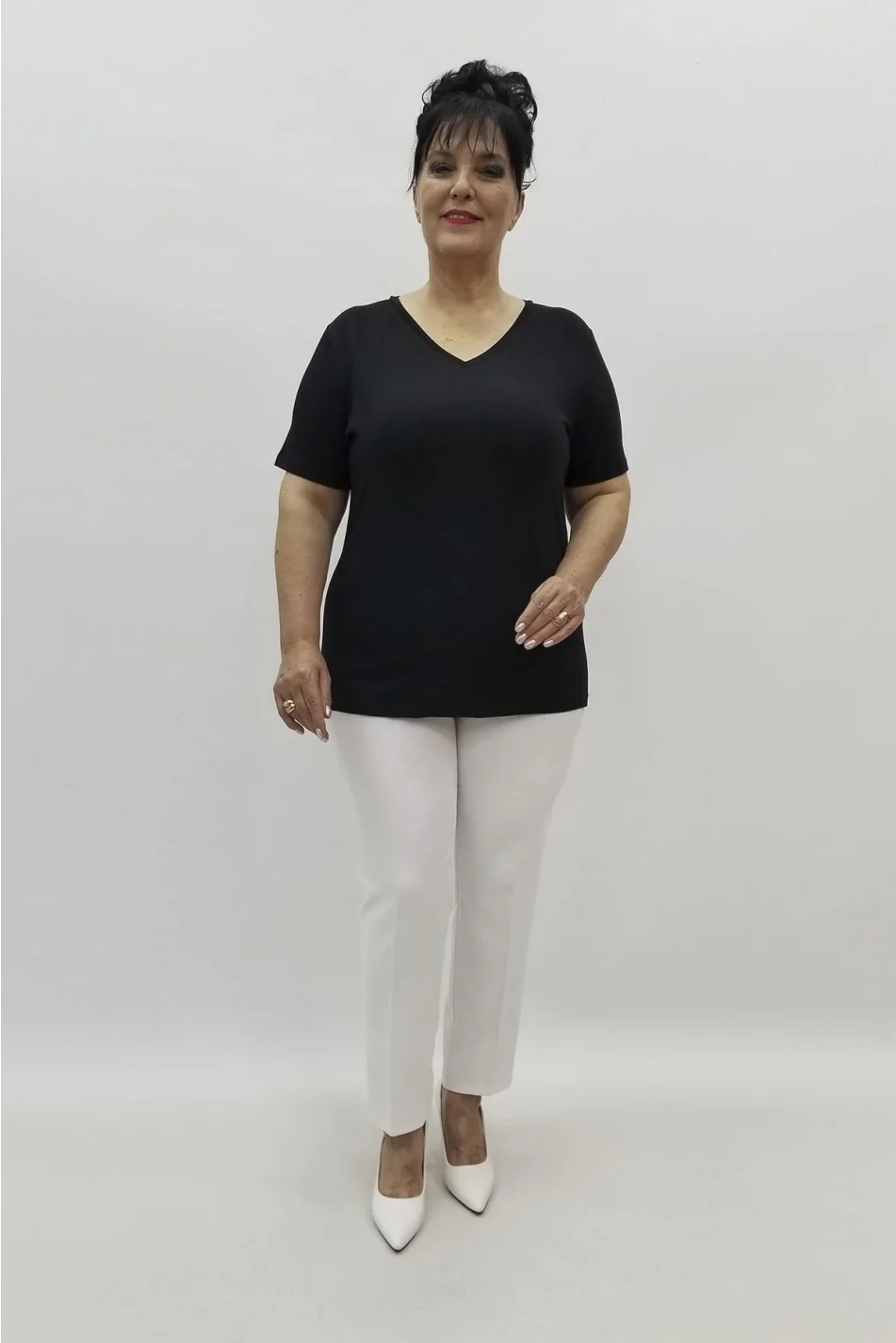 Miraggio Büyük Beden Bluz 98401 SİYAH