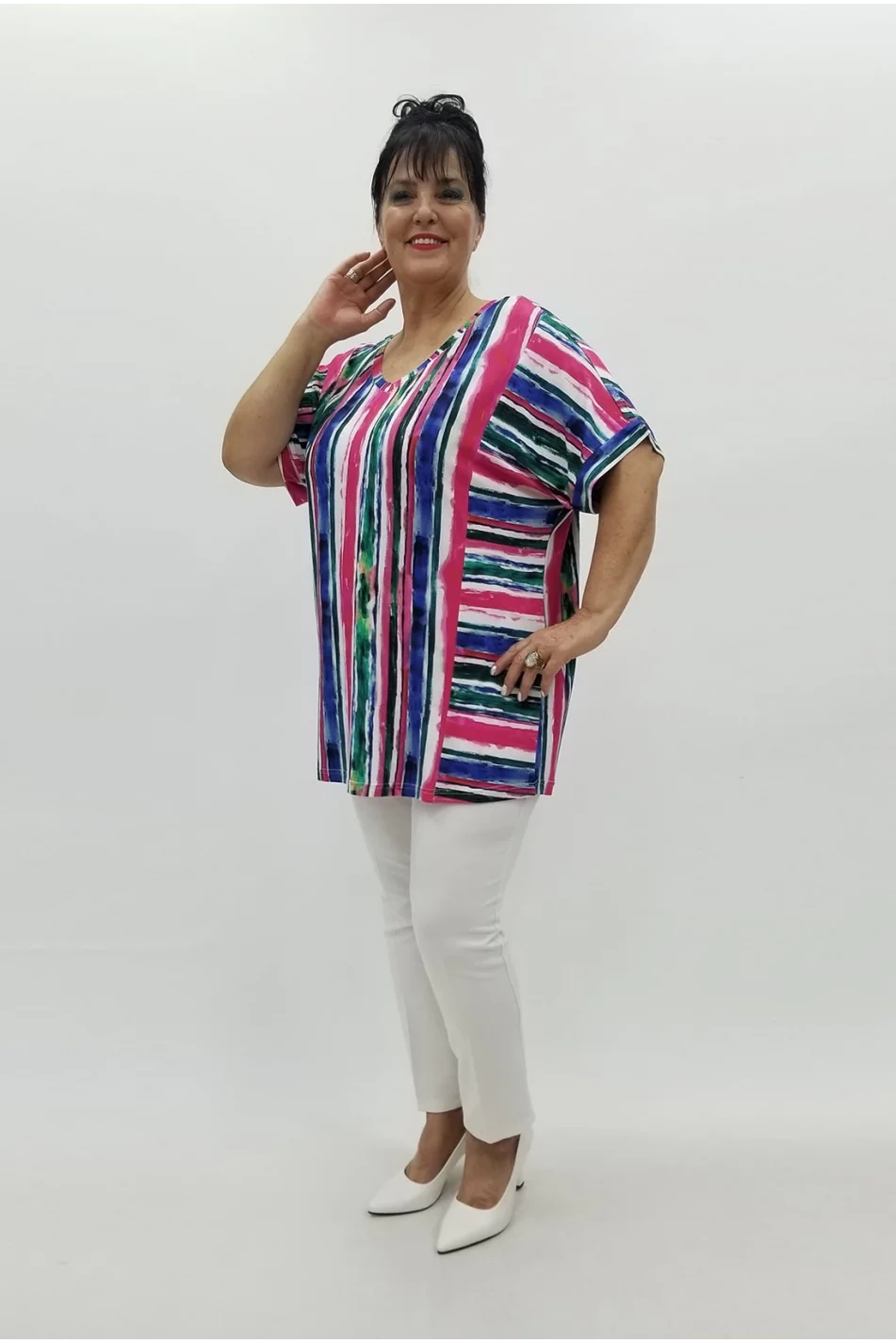 Miraggio Büyük Beden Bluz 98830 FUŞYA