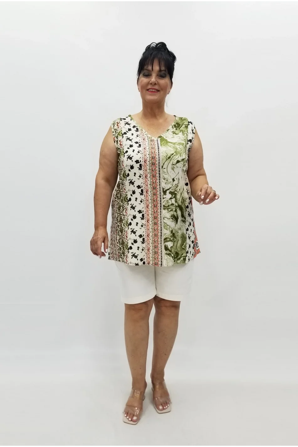 Miraggio Büyük Beden Bluz 98932 HAKİ