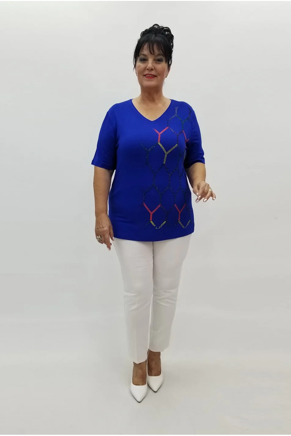 Miraggio Büyük Beden Bluz 98948 SAKS