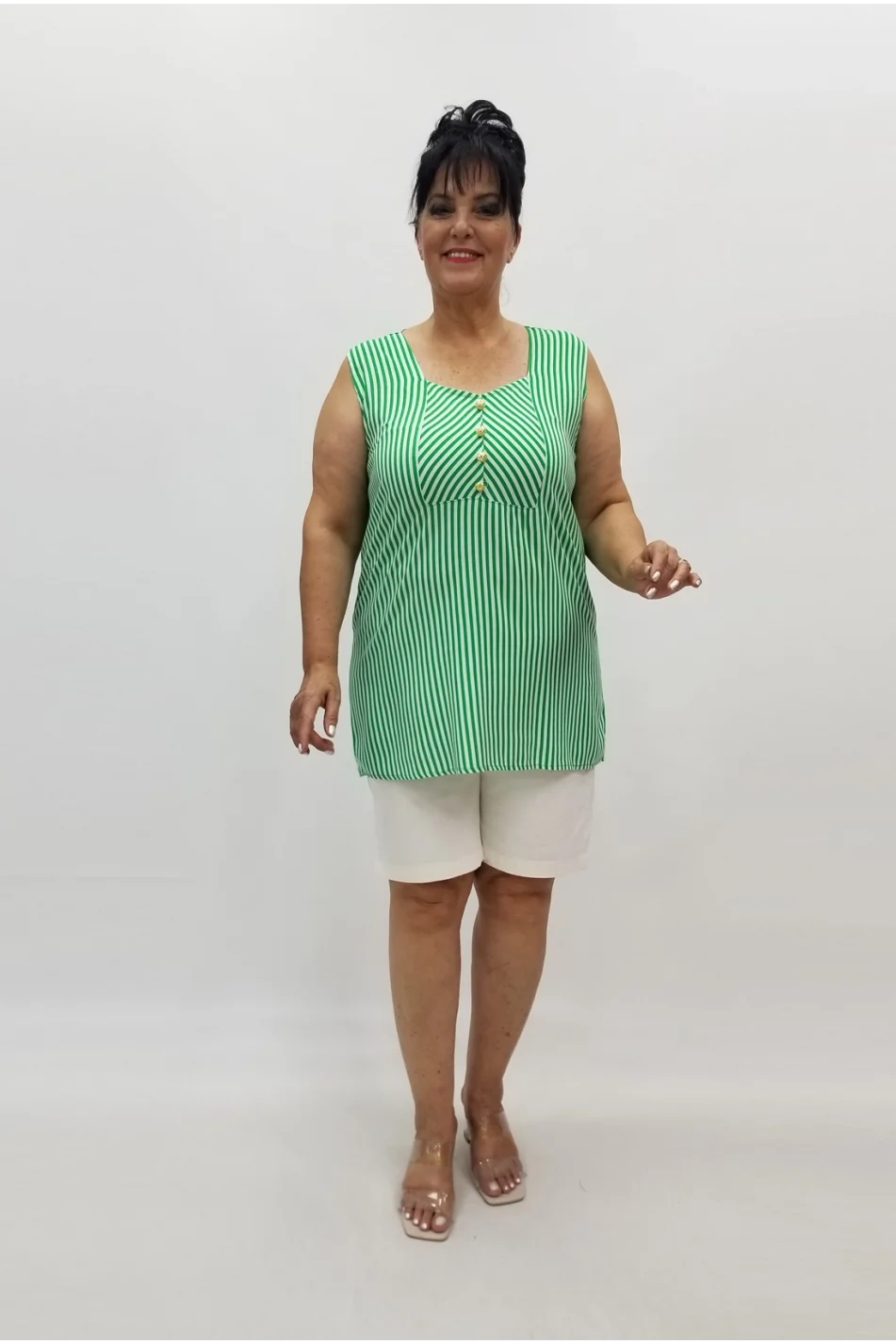 Miraggio Büyük Beden Bluz 98957 YEŞİL