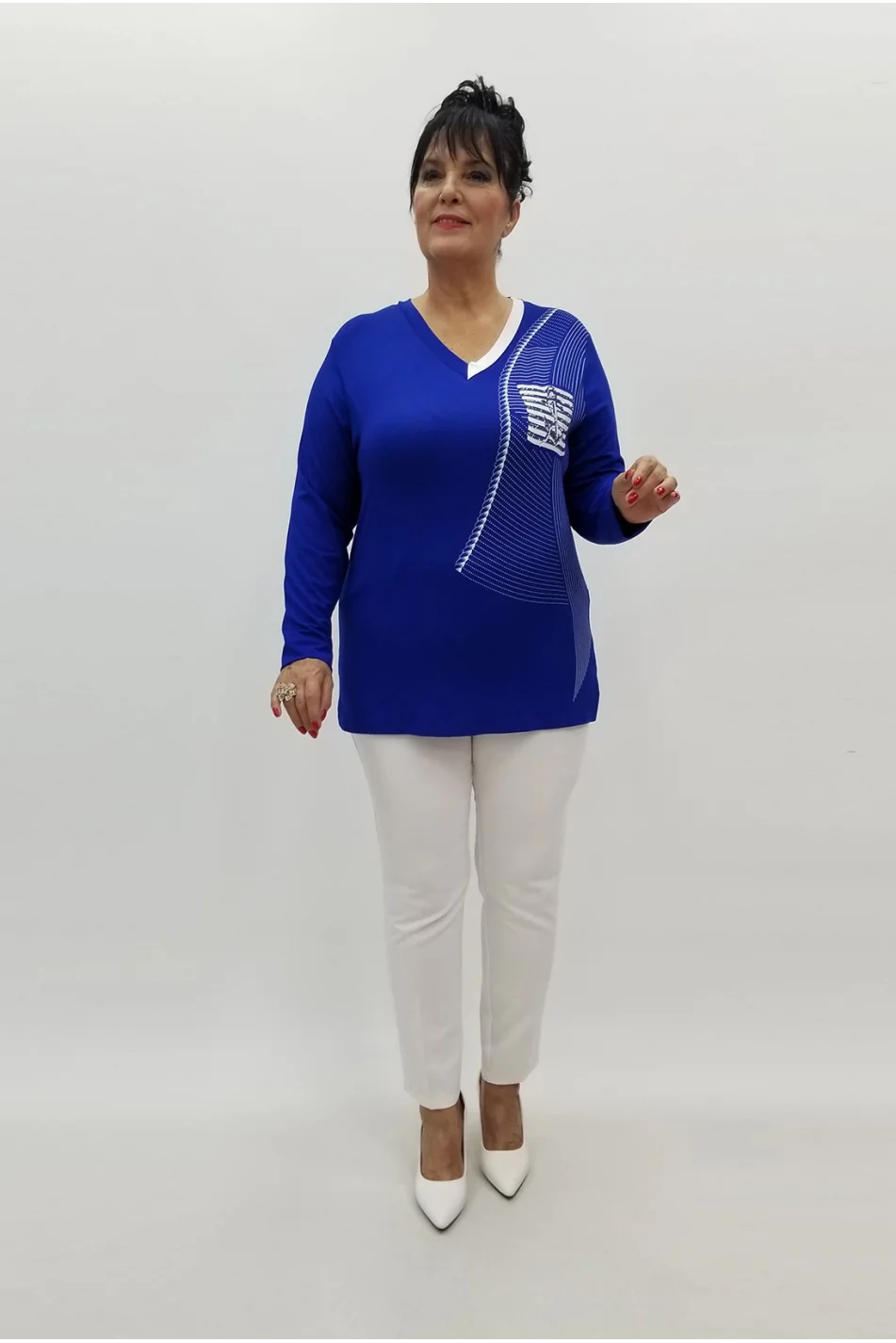 Miraggio Büyük Beden Bluz 98967 SAKS